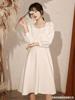 wholesale Long sleeve Evening dress 2020 new pattern temperament Usually French Dress white Annual meeting Bridesmaid