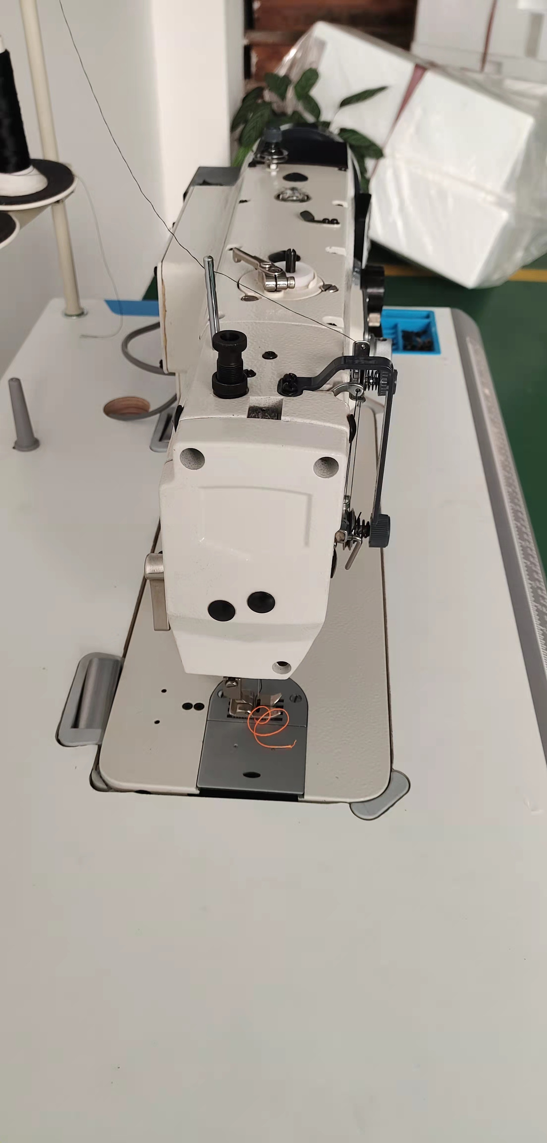 批发jk-1530d高速自动加油大梭曲折缝缝纫机 人字机三角针拼缝机