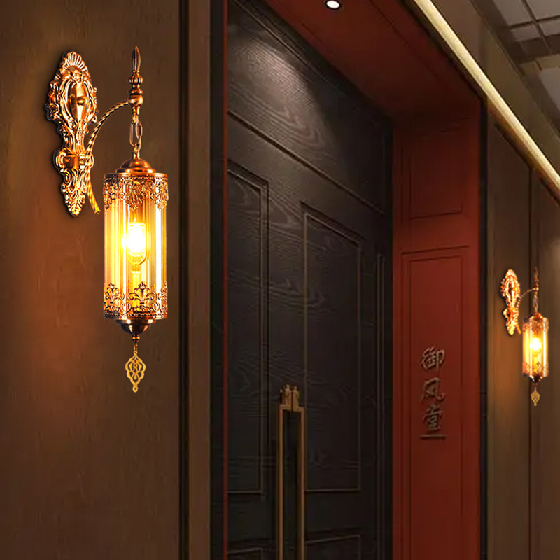 Turkish Exotic Xinjiang Restaurant Southeast Asia Retro Bar Hotel Cafe Corridor Aisle Decorative Wall Lamp
