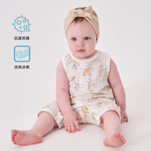 婴儿衣服夏装新生男女宝宝连体衣满月百天哈衣薄款纯棉安阳婴童装
