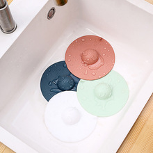 硅胶防臭地漏盖子防臭垫卫生间浴室厨房水槽硅胶地漏盖地漏贴防臭