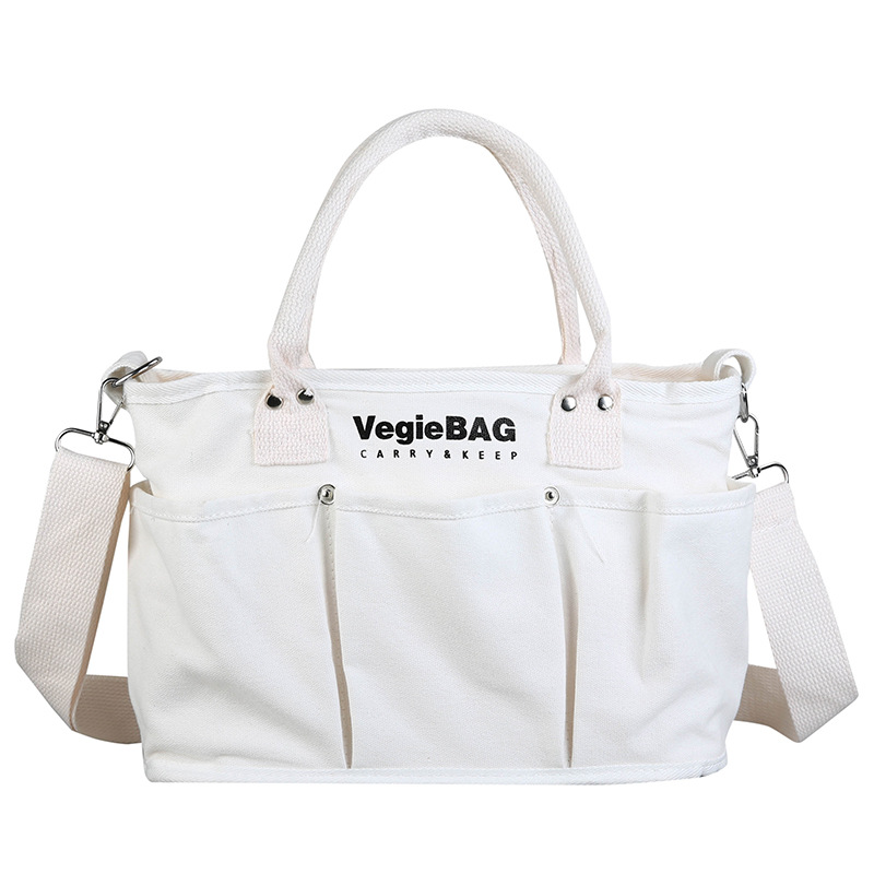 Foreign Trade New Fashion Japanese Vegiebag Mummy Bag Canvas Bag Women's Shoulder Crossbody Large Capacity Portable Tote Bag
