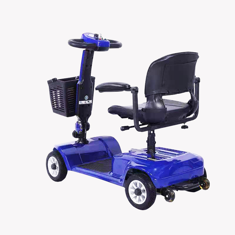 老年人代步车四轮可折叠家用小型轮椅电瓶车滑板休闲残疾人电动车