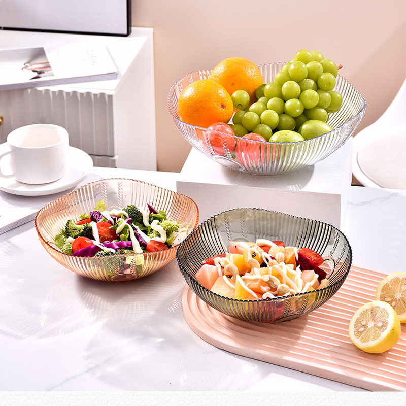 Light Luxury Pet Fruit Plate Living Room Home Tea Table New American High-End Elegant Candy Snack and Fruit Plate Wholesale