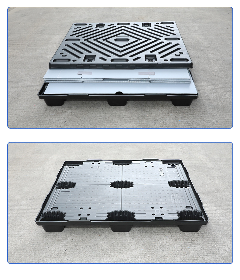 塑料围板箱折叠托盘箱中空板围板箱天地盖折叠pp蜂窝天地盖围板箱