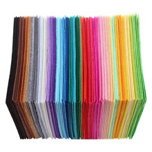 40pcs Multicolor DIY Craft Non-Woven Felt Fabric Polyester跨