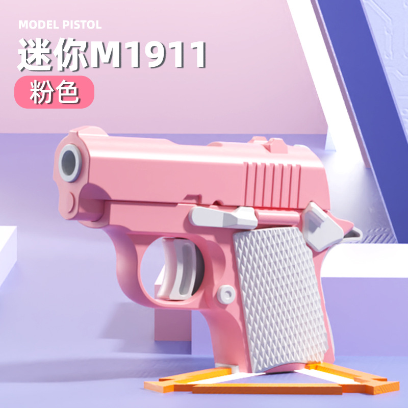 Gravity 1911 Baby Cap Gun 3D Printing Mini Radish Knife Simulation Decompression Radish Gun TikTok Same Style