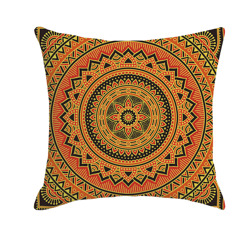 Cross-Border New Products Mandala Vintage Printed Linen Series Throw Pillowcase Sofa Bedroom Home Supplies Pillow Cover