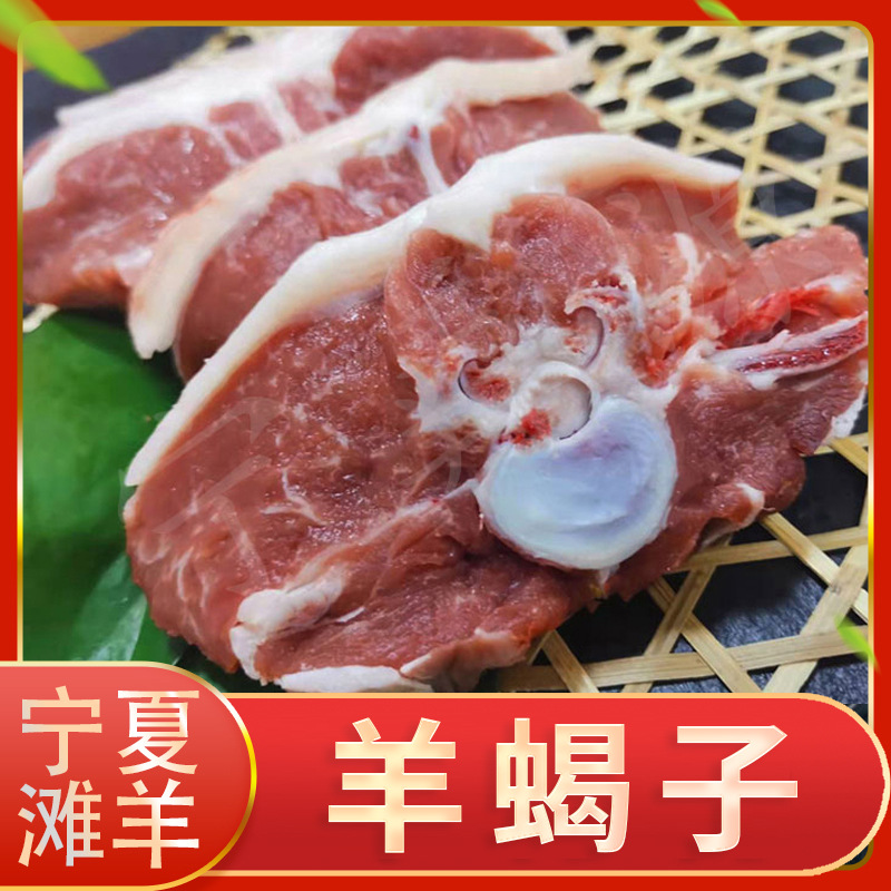 宁夏特产肉多羊蝎子切片新鲜脊骨火锅食材生羊肉盐池滩羊非内蒙古