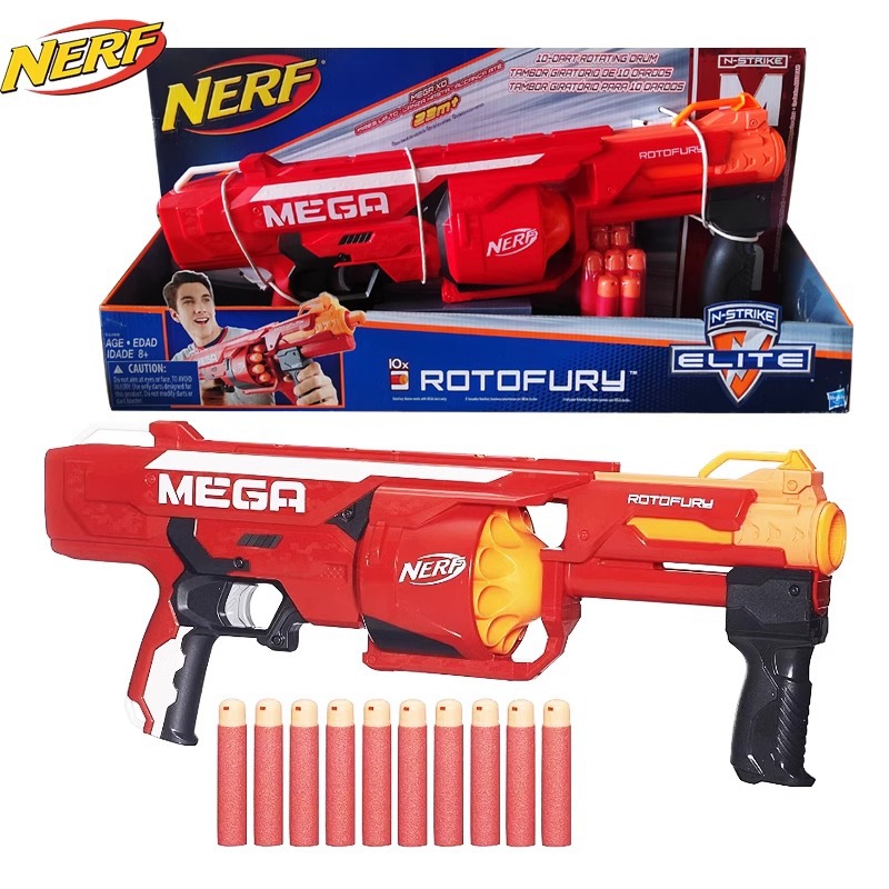 nerf热火软弹枪 mega 超级战士发射器b1269男孩玩具礼物-阿里巴巴