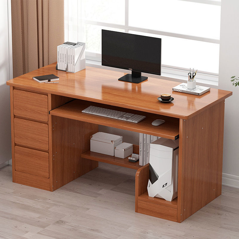 电脑办公桌电脑桌台式家用书桌家用学生带书架办公桌子转角写字台