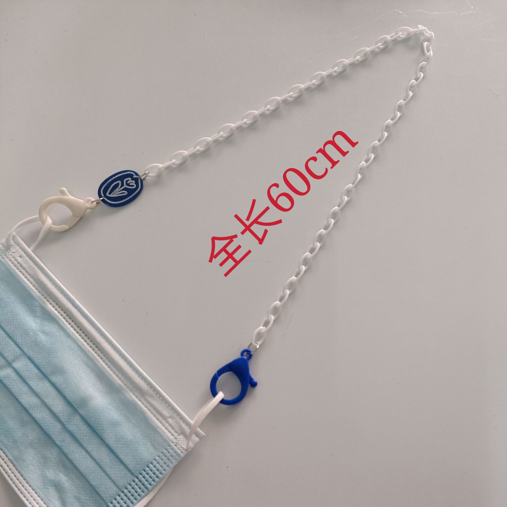 新款韩国口罩挂绳小花口罩挂绳创意防丢防掉亚克力口罩挂链眼镜链