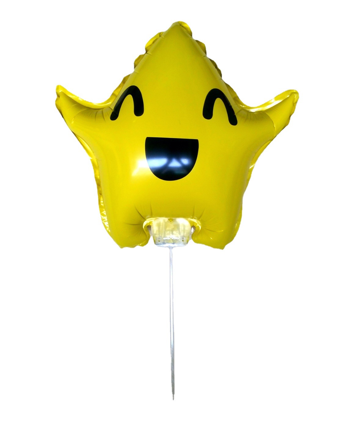 卡通星星铝膜气球笑脸五角星托杆气球装饰云朵气球定做广告氦气球