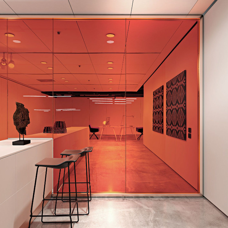 厂家直销 透明大红玻璃贴膜 pet薄膜 玻璃隔断装饰膜 防紫外线