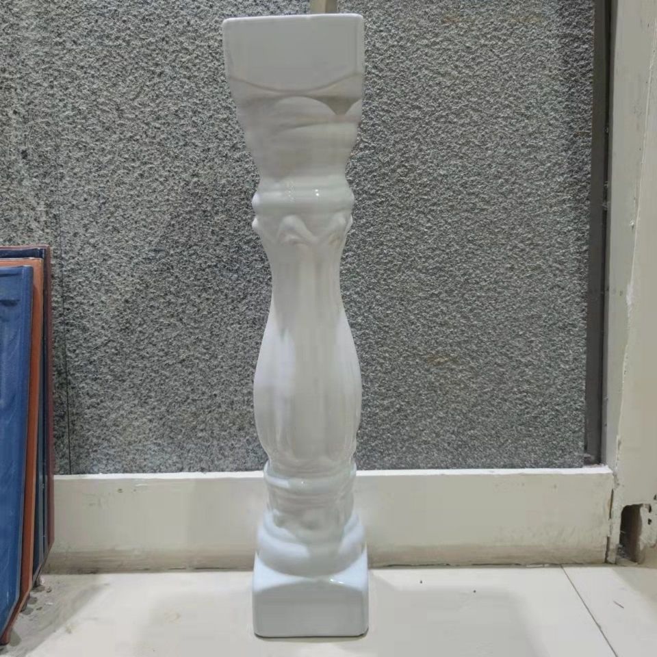 陶瓷罗马柱空心花园栏杆瓷柱罗马装饰柱别墅扶手柱围墙护栏葫芦瓶