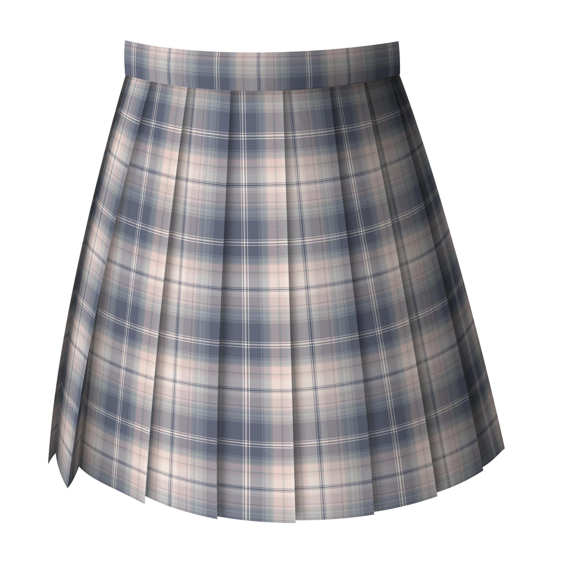 温馨设计jk 格裙制服短裙【暮烟柳】代理支持一件发货