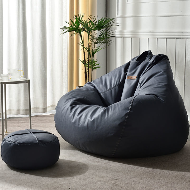 科技布懒人沙发豆袋卧室榻榻米阳台单人网红小沙发轻奢皮质懒人椅