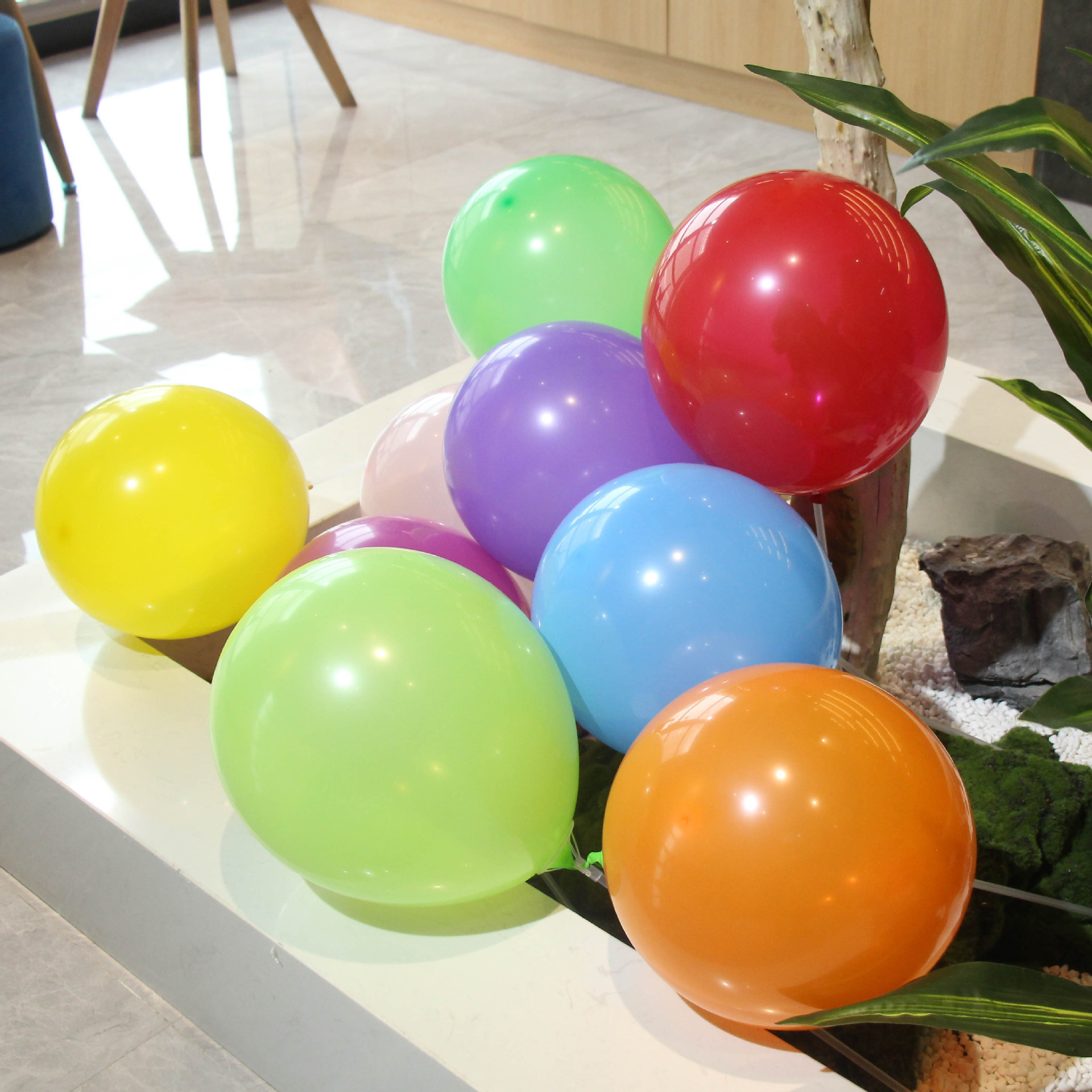哑光气球12寸2.8克乳胶气球圆形婚庆装饰会场布置生日派对气球