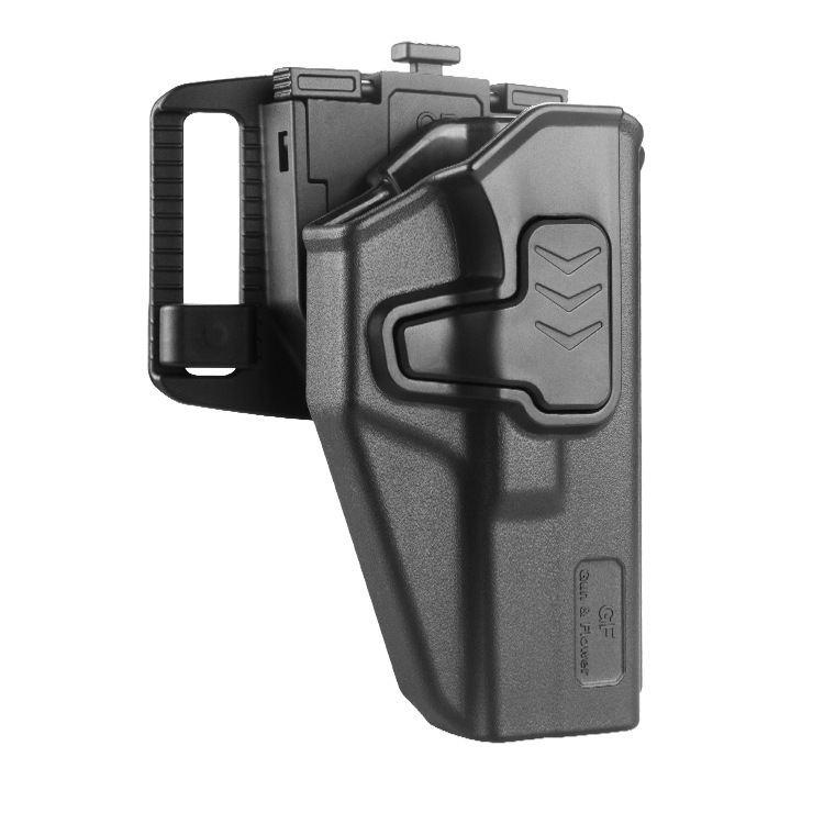 战术外隐蔽塑钢枪套格洛克17/22/32保护套360度配旋转快插腰带环