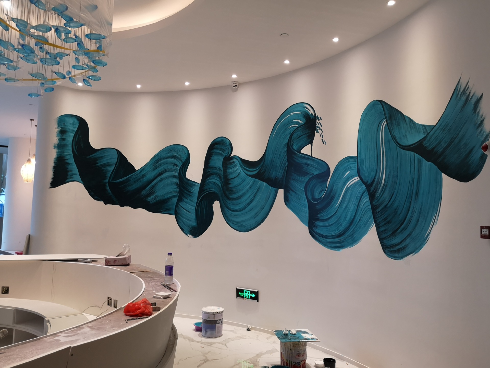 上门施工墙绘墙体彩绘手绘墙图案3d壁画涂鸦幼儿园美丽乡村文化墙