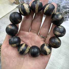 八卦纹花奇楠手串20mm