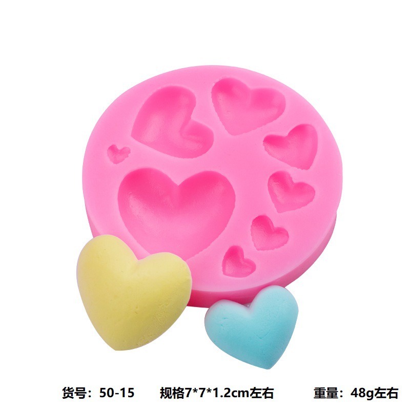 DIY Valentine's Day Love Silicone Mold Bear Sexy Lips Chocolate Fondant Mold Love Cake Decoration