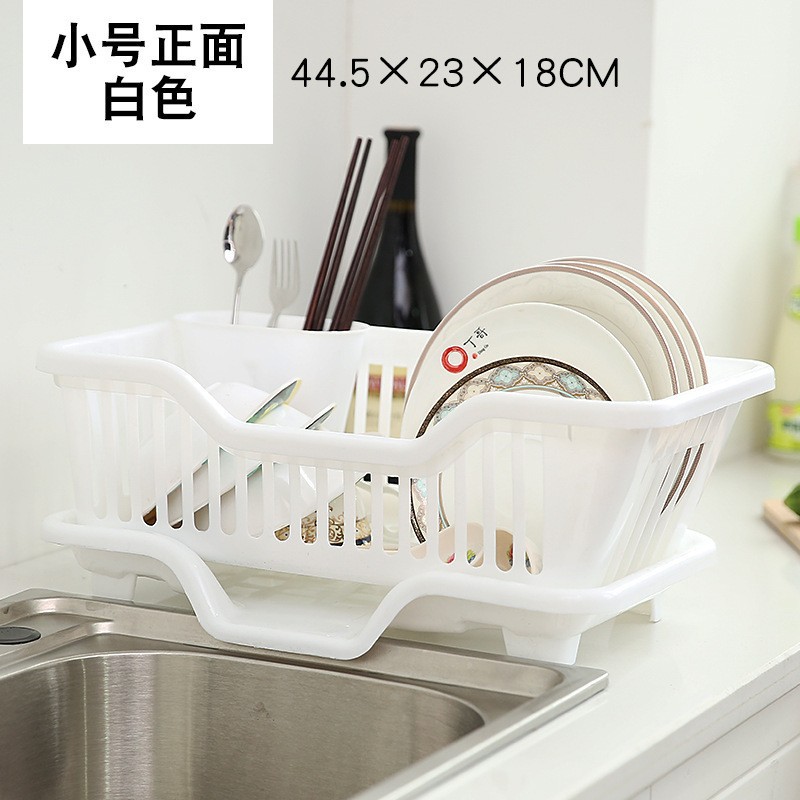 Kitchen Drain Bowl Rack Double-Layer Tableware Bowl and Plates Chopsticks Storage Storage Rack