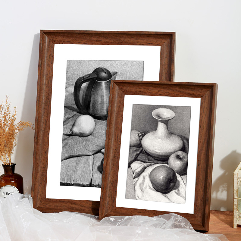 素描画框挂墙装裱4k开8k拼图大相框a4海报a3照片20寸24外框30