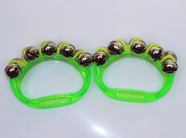 串铃 奥尔夫打击乐器 透明手摇铃 幼儿园早教教具ktv气氛道具摇铃