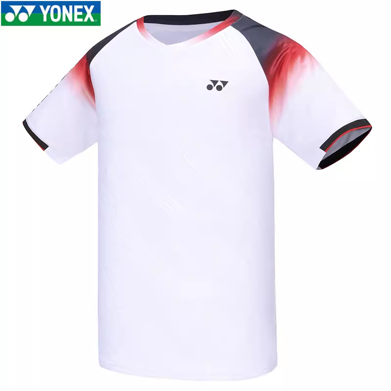 尤尼克斯羽毛球服yy男女款运动休闲上衣短袖110154bcr/210154bcr