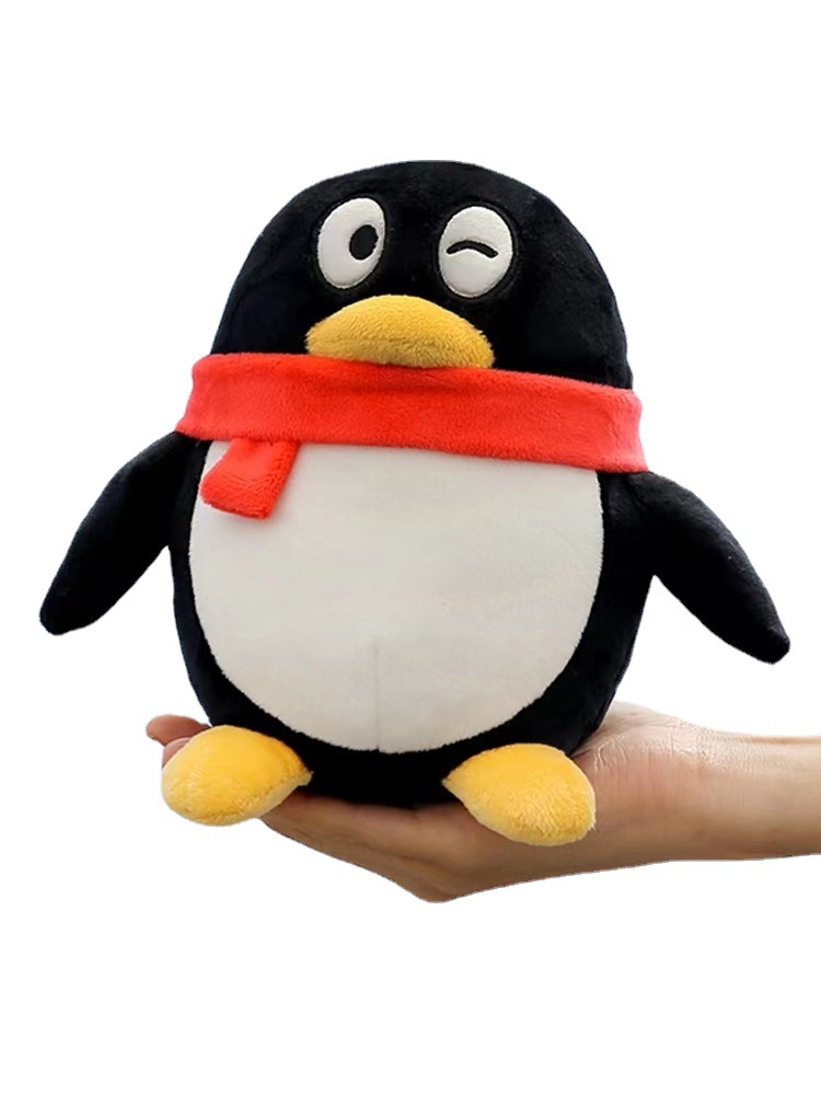 正版qq毛绒公仔 family企鹅玩具布娃娃生日送礼物摆饰品 男女圣诞