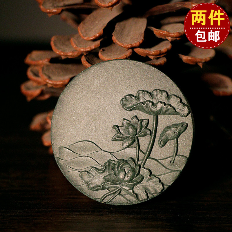 莲花单双面香牌模具手工制香模具工具 diy汽车挂件配饰圆形