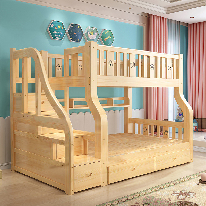 上下铺双层床高低上下床两层儿童子母床全实木双人床上下床双层床