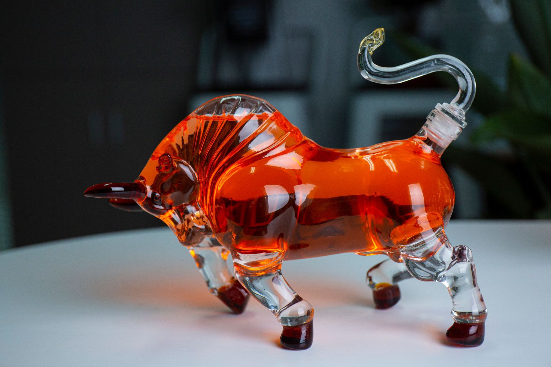 十二生肖泰山牛 低头牛酒瓶 办公室装饰品工艺酒瓶