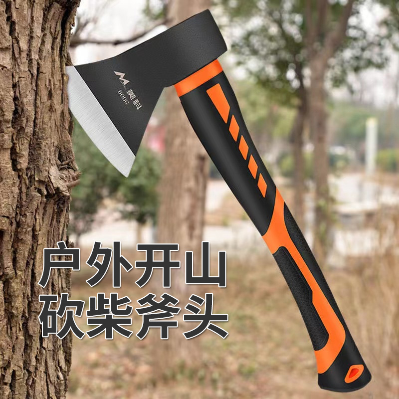 斧头劈柴砍柴的斧子爷高锰钢小开山木工户外砍树材消防虎头刀