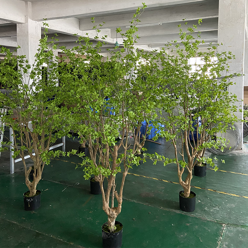 高品质日本仿真吊钟树室内酒店装饰盆栽大型户外绿植仿真植物