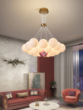 3D打印月球吊灯客厅餐厅房间现代酒店咖啡厅星球创意服装店橱窗灯