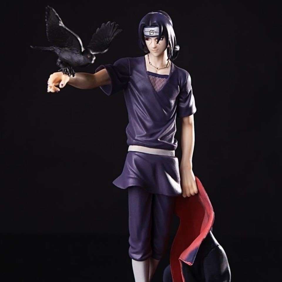 火影忍者手办 晓组织宇智波鼬 披风站姿鼬乌鸦鼬模型摆件雕像礼物