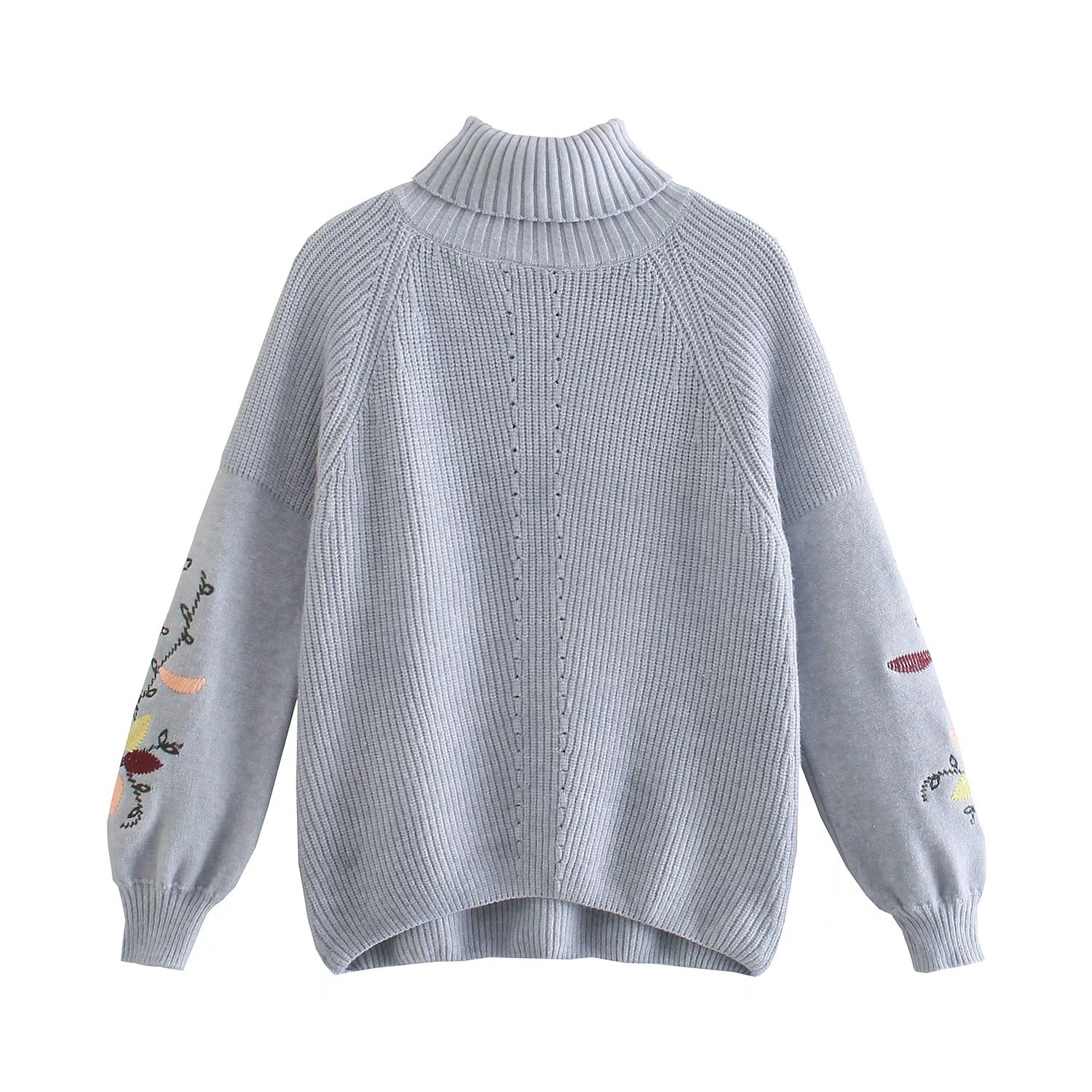 毛衣袖子拼接图片