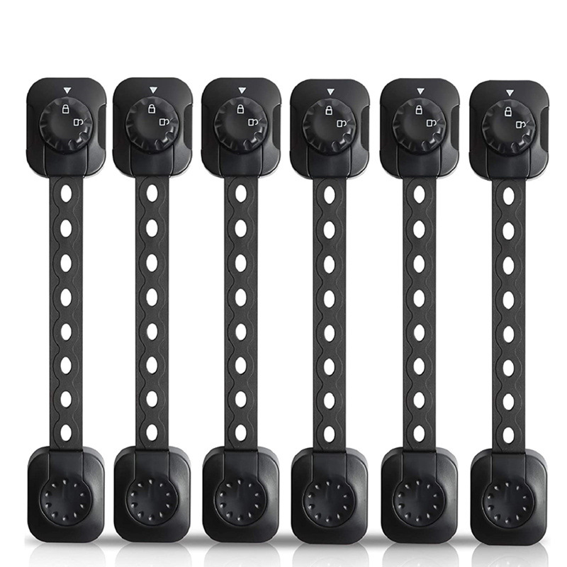 儿童安全锁防护抽屉锁宝宝防夹手柜子柜门锁婴儿防护冰箱锁长条锁