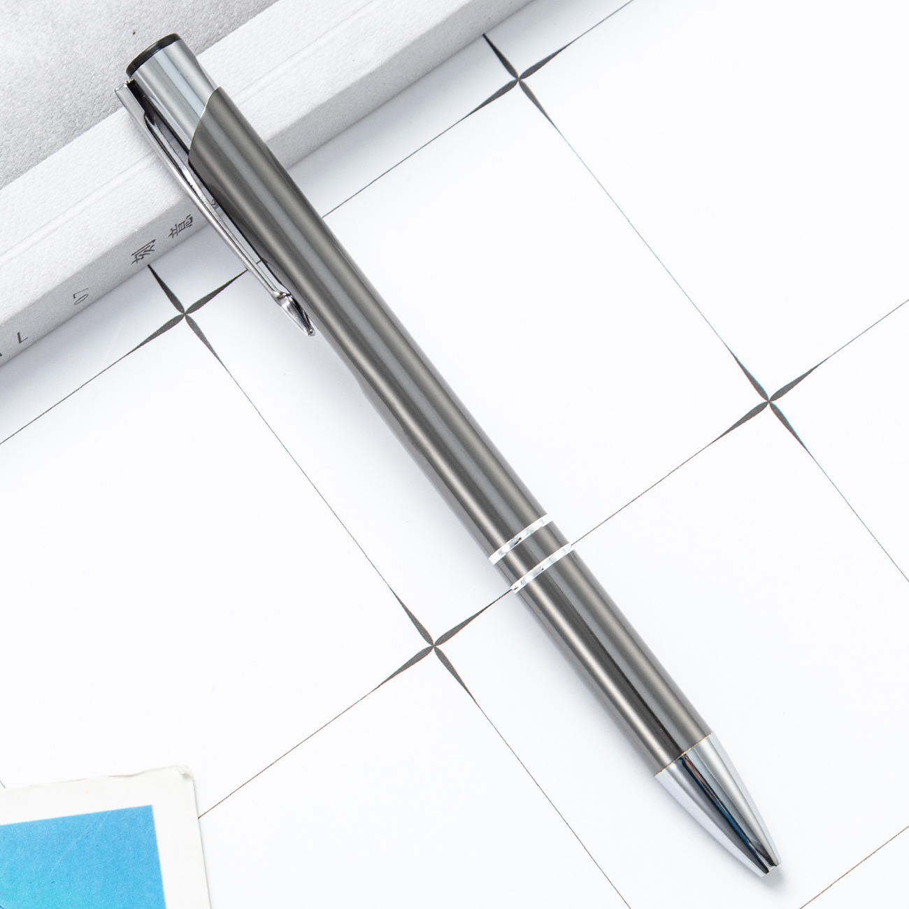 Metal Ballpoint Pen Press the Aluminum Rod Pen