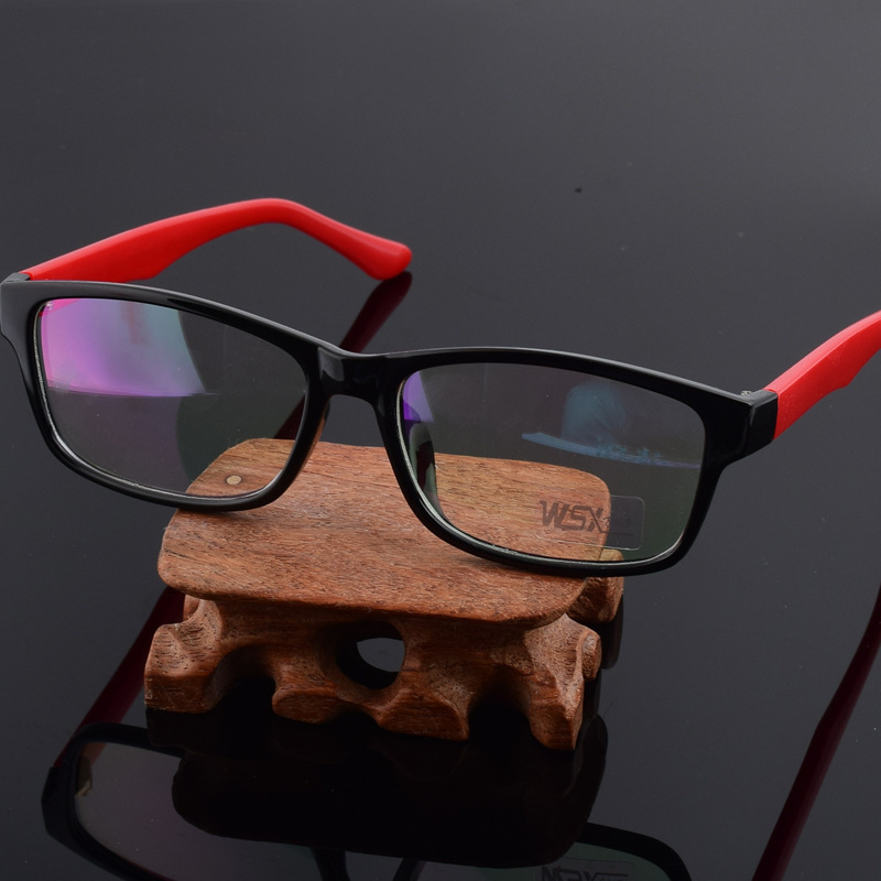 雅格xs5161新款塑料眼镜框 男士近视光学眼镜架 轻商务平光镜 镜