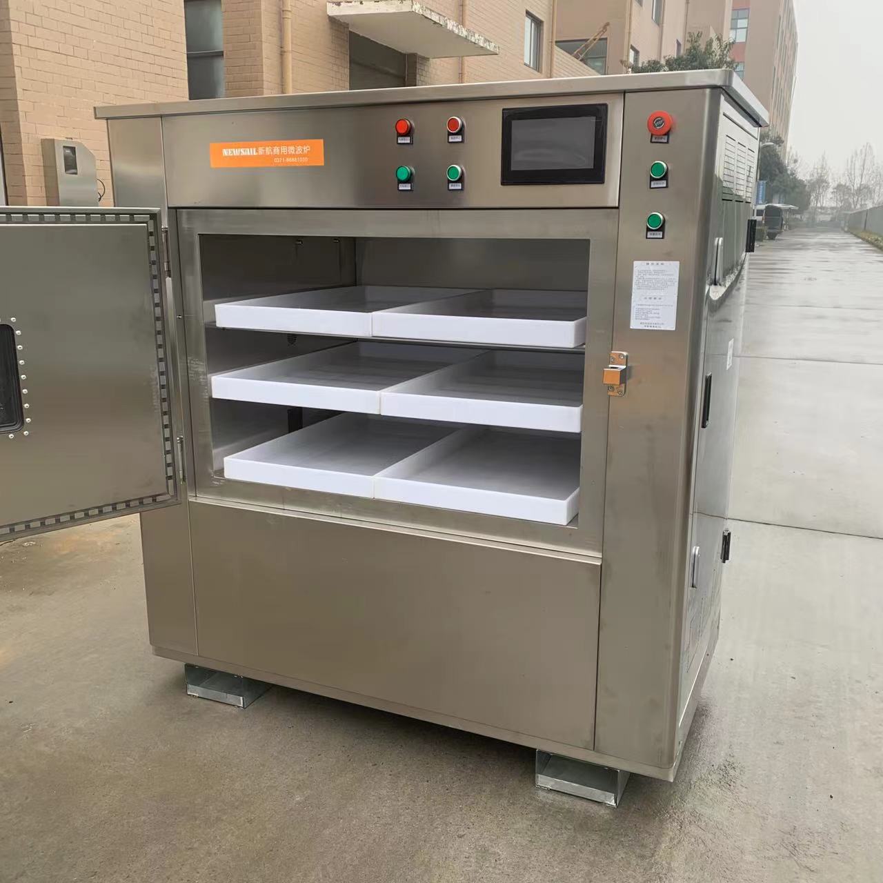 新品 大型商用微波炉24份盒饭加热8kw学校餐厅用时7分钟均匀加热