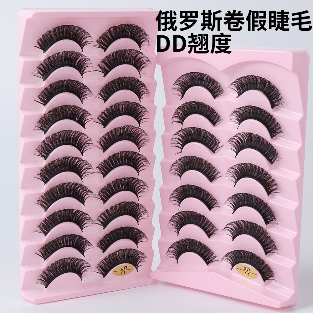 5d11俄罗斯卷浓密夸张款假睫毛 dd曲度欧美眼睫毛现货-阿里巴巴