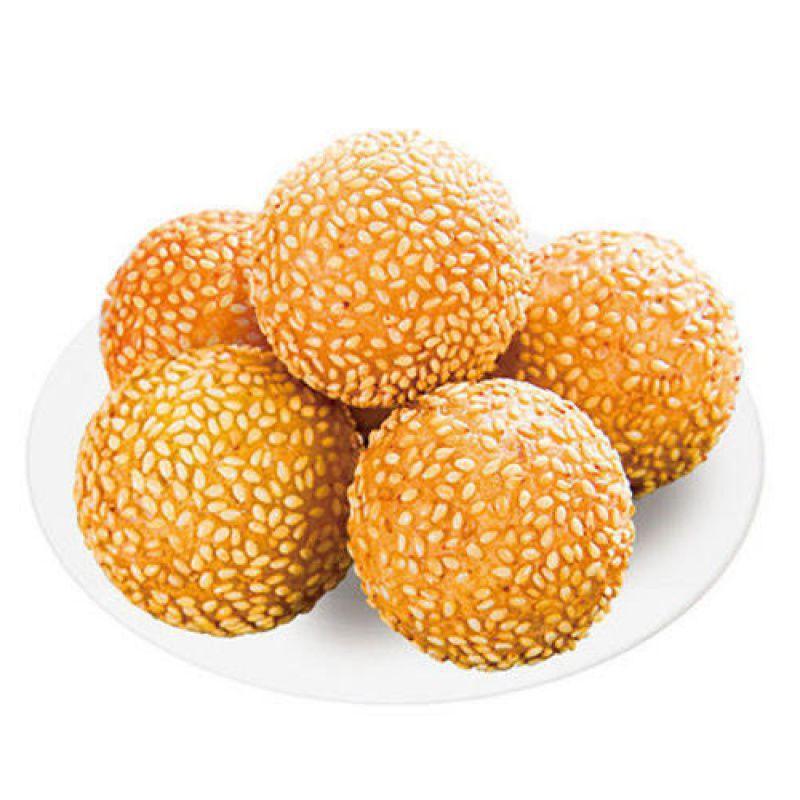 芝麻球24只豆沙馅小芝麻球油炸食品速冻半成品麻团炸糖糕早餐小吃