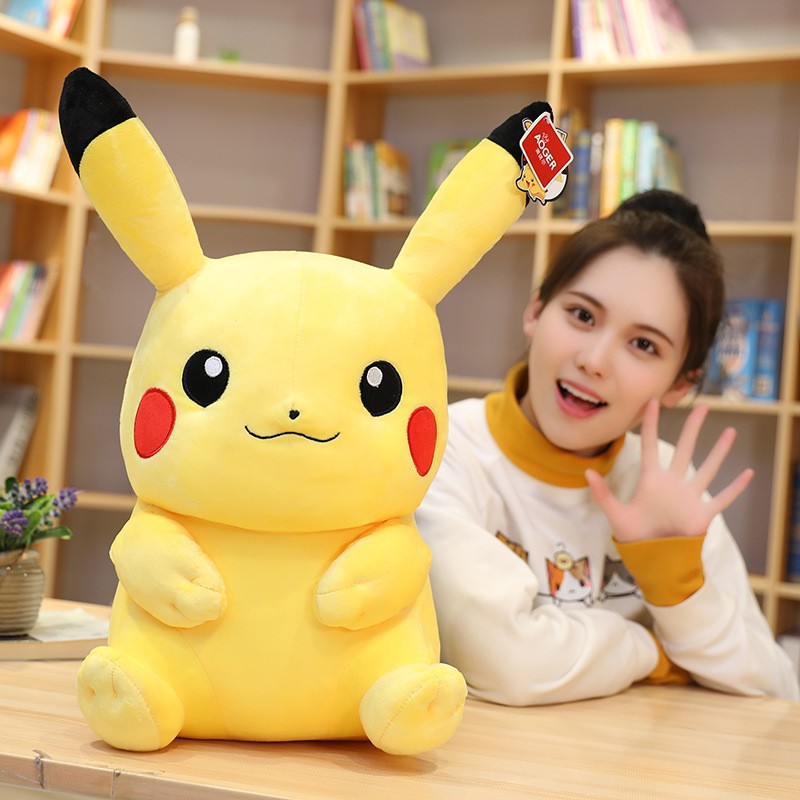 Pokemon Pikachu Doll Plush Toys Wholesale Wedding Doll Doll Birthday Gift Amazon Cross-Border