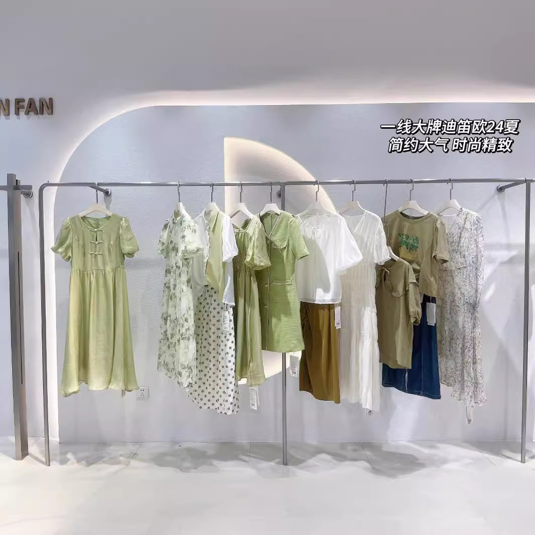 品牌迪笛欧商场撤柜折扣时尚女装中少淑连衣裙库存尾货折扣货源