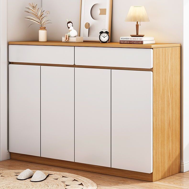 鞋柜家用门口大容量阳台储物柜门外对开门拼装柜入户简易鞋架柜