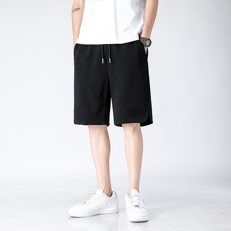 Ice Shorts Men's Summer New Fashion Loose Straight Casual Shorts All-Matching plus Size Sports Pants Men's Pants