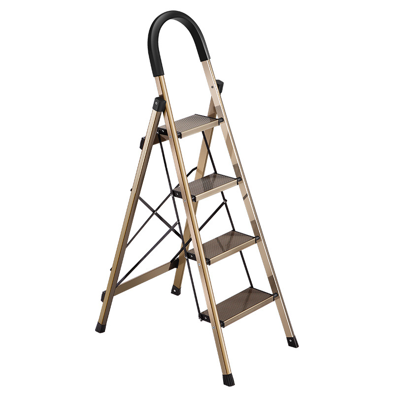 室内家用人字梯子折叠四步五步踏板爬梯加厚铝合金多功能登高扶梯